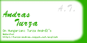 andras turza business card